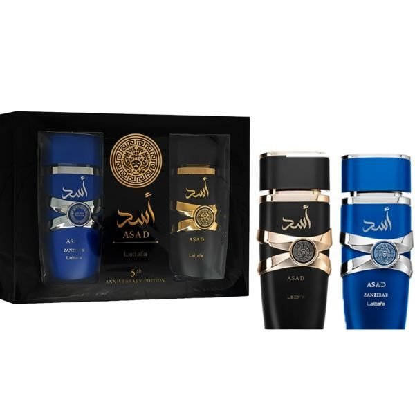 PERFUME LATTAFA ASAD Y ZANZIBAR KIT 5TH ANIVER EDITION